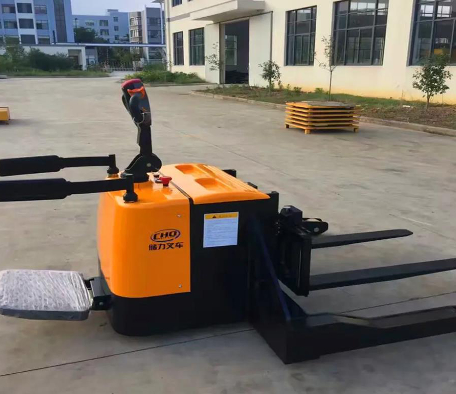 電動堆高車叉車租賃電動叉車1噸2m小型站駕式全電動堆高車2噸3液壓裝卸