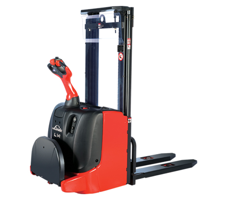 站駕式電動(dòng)托盤堆垛車出租1噸-1.4噸林德站駕式電動(dòng)托盤堆垛車1.0-1.4噸租賃